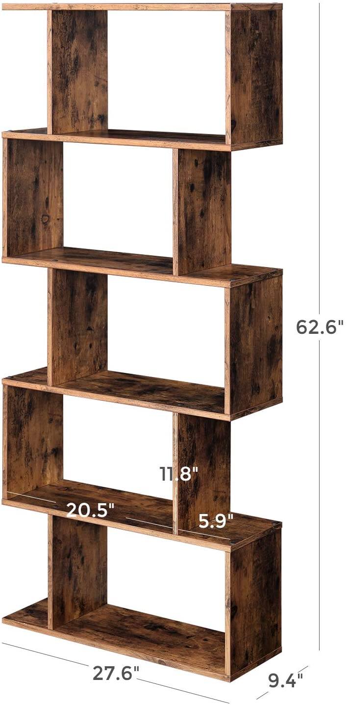 vasagle storage cabinet on Vasagle 8 Tier Floor Standing Bookcase For 54 39 5 Tier Freestanding Bookshelf For 67 19 Tree Shaped