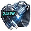 2-Pack 6.6' LISEN 240-Watt USB-C to USB-C Charging Cables $5.60 + Free Shipping w/Prime or $35+