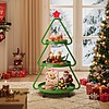 Pinmoco 3-Tier Christmas Tree Metal Rolling Storage Cart $40 + Free Shipping