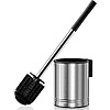 HAMITOR Stainless Steel Wall Mounted Toilet Bowl Brush Set Wall-Mounted $7 + Free Shipping w/ Prime or on $35+