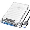 ORICO 2.5&amp;quot; Clear Hard Drive Enclosure (USB C to SATA III) $5.49 + Free Shipping w/Prime or $35+