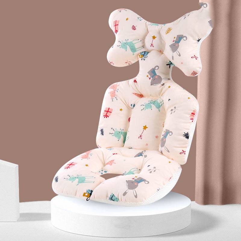 Baby Head and Body Support Pillow (Stroller Seat Cushion) Made of Organic Cotton for $9.99 +  Free Shipping