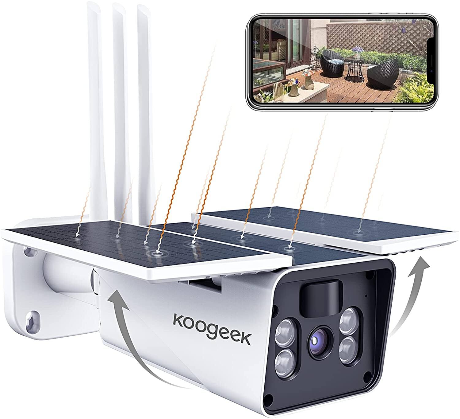 Koogeek 1080p Solar Security Camera w/ Night Vision $68.60 + Free Shipping