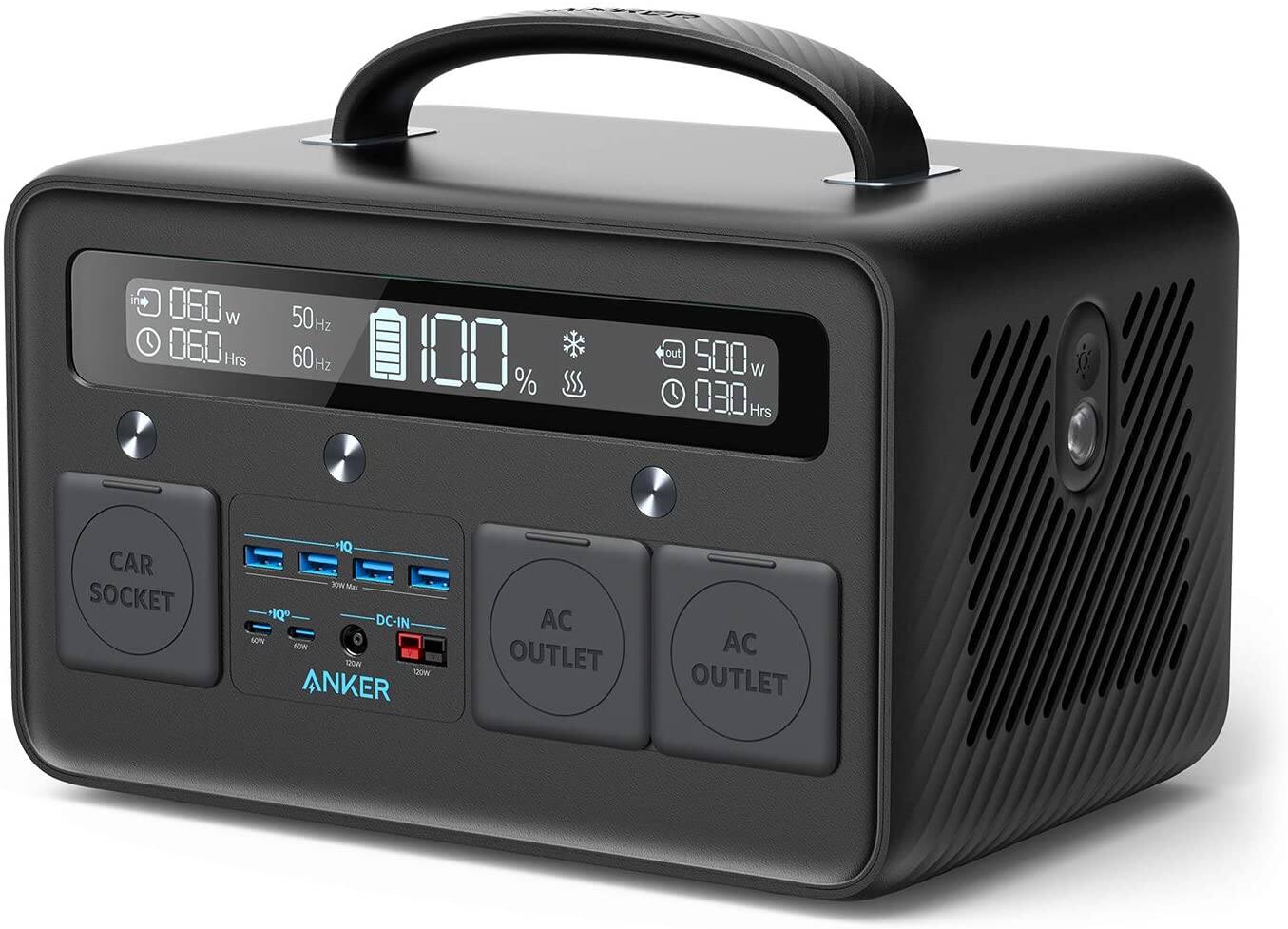 Anker Portable Power Station, PowerHouse II 800, 500W/777Wh Solar Generator with 110V/500W 2-AC Outlets, 2X 60W Power Delivery Outputs & LED Flashlight for $519.99 + Free Shipping