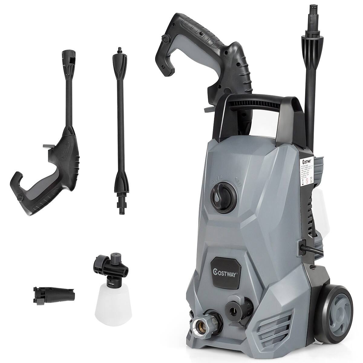 Costway 2030 PSI Electric High Power Portable Pressure Washer with Nozzle for $74.95 + FS