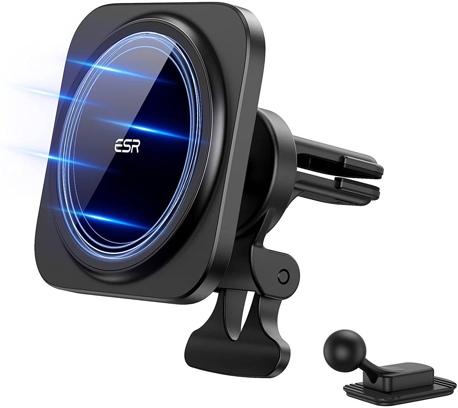 ESR HaloLock MagSafe Car Phone Mount Holder with Suction Cup and Air Vent Clip $13.29; MagSafe Chargers for iPhone 12 and Standard Wireless Chargers from $10.79 + FS with Prime
