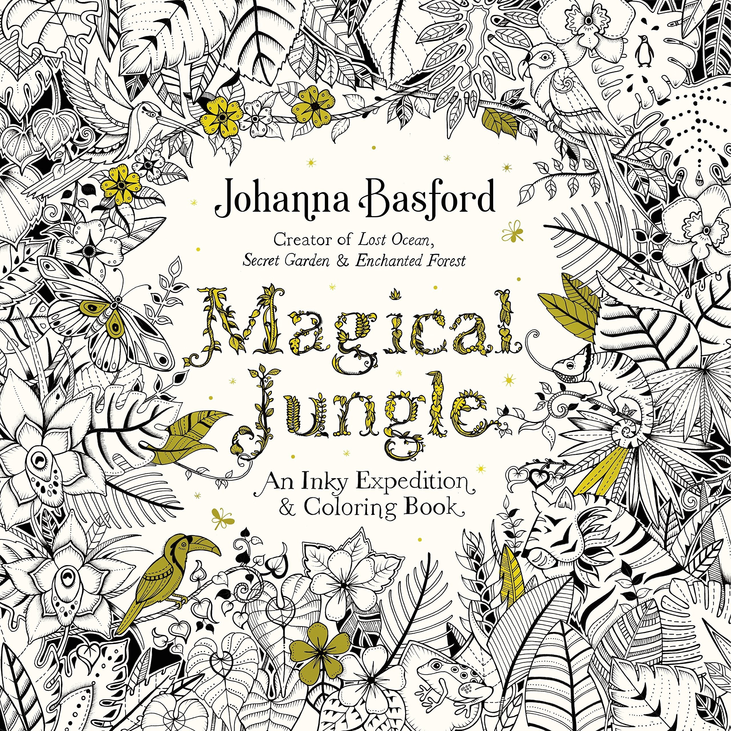 Adult Coloring Book: Magical Jungle: An Inky Expedition and Coloring Book for Adults for $7.90 (53% off) at Amazon
