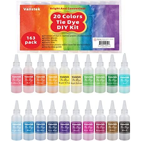 Vanstek 24 Colors Tie Dye DIY Kit for $14.39 + Free shipping w/ Prime or orders $25+