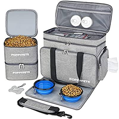 Poppypets Dog Travel Bag with Multi-Function Pockets (2 colors) $24.99 + Free Shipping w/ Prime or Orders $25+