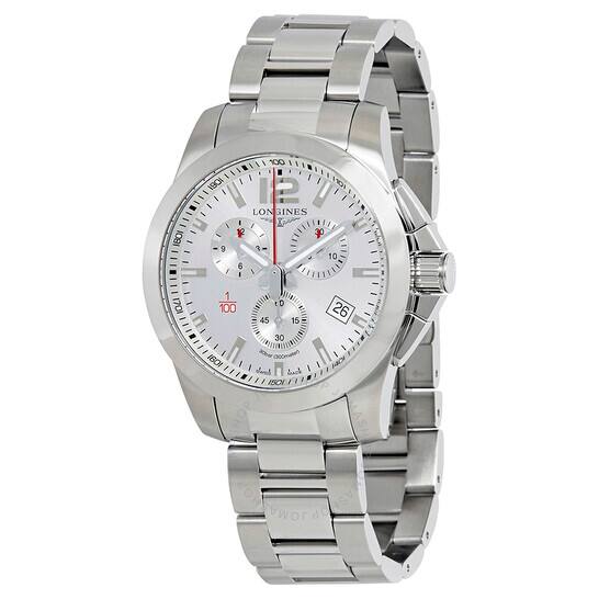 Longines Watch Sale: LONGINES Conquest Chronograph Silver Dial Men's Watch L38004766 for $715.00 + FS and More