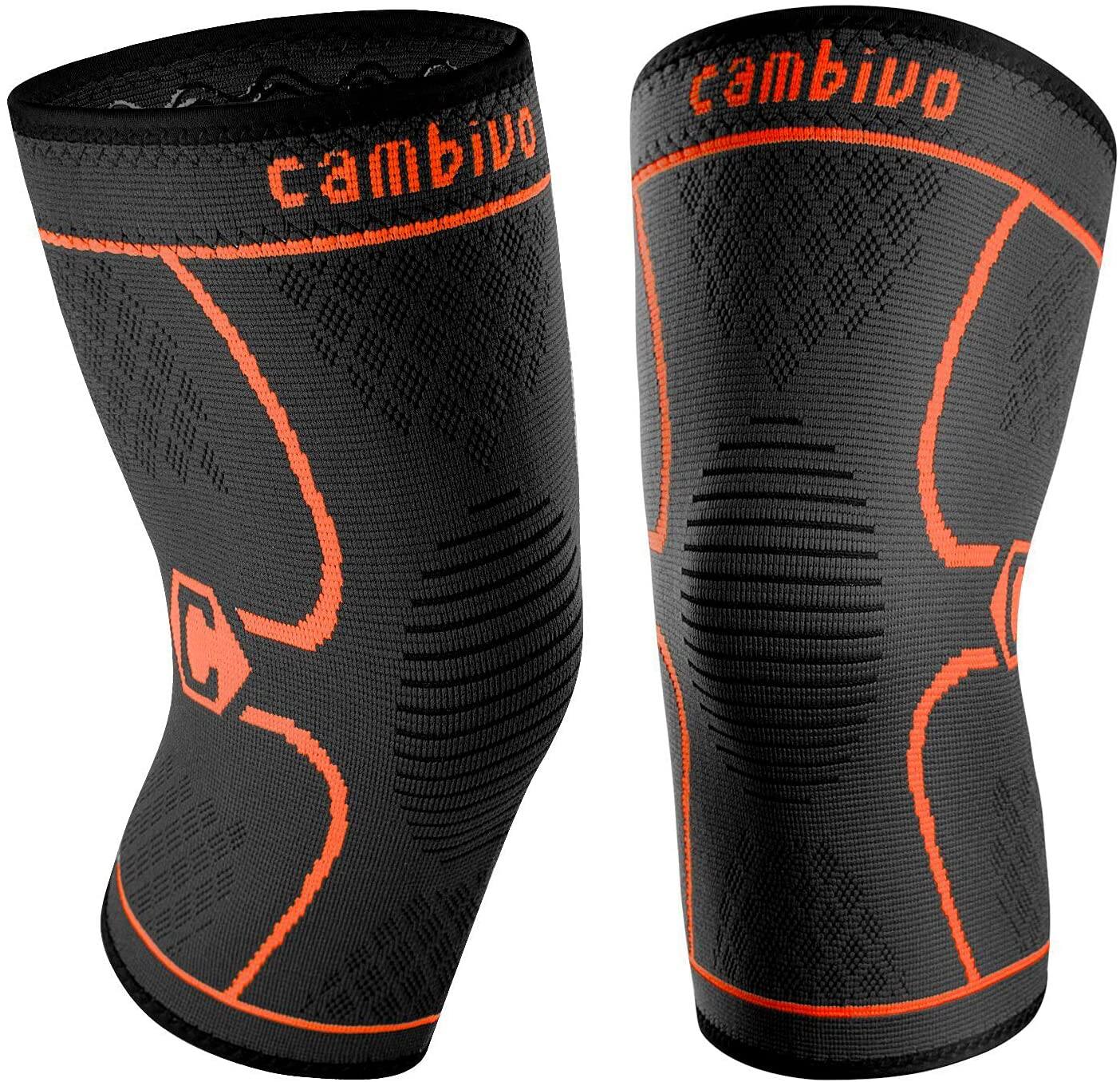 2 Pack CAMBIVO Compression Knee Sleeve for $7.99 (6 Colors) + Free Shipping w/ Prime or orders $25+