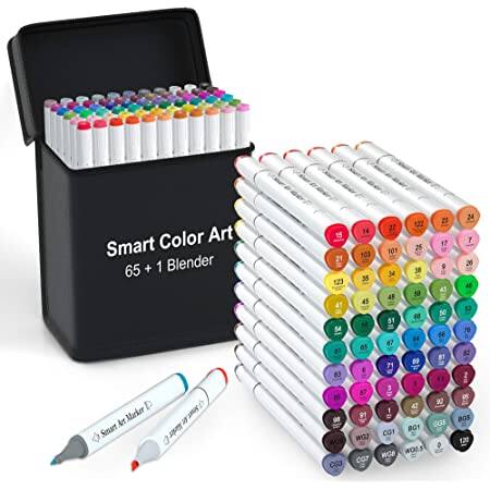 Smart Color Art 66 Colors Dual Tip Art Markers $13.79 + Free shipping w/ Prime or $25+