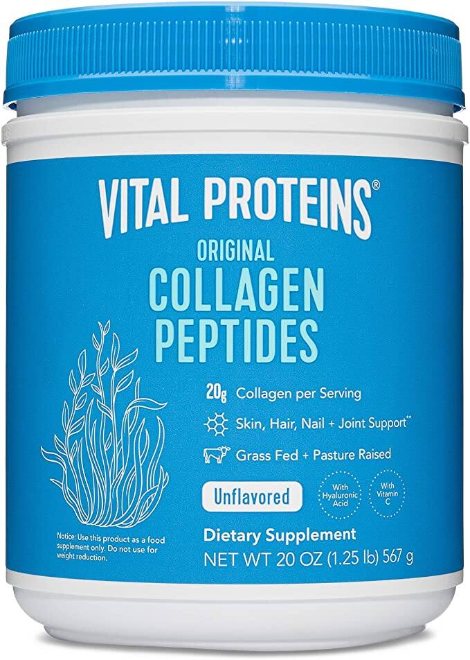 Vital Proteins: 20 oz Collagen Peptides Powder w/ Hyaluronic Acid & Vitamin C $30.95 + Free Women's Multivitamin Gummies + FS