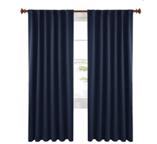 Deconovo Back Tab and Rod Pocket Blackout Curtains 2 Panels from $10.20 + Free Shipping w/ Prime or orders $25+