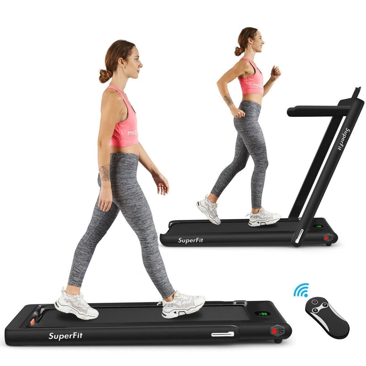 Costway 2 in 1 2.25 HP Under Desk Electric Installation-Free Folding Treadmill with LED Display $319 + Free Shipping