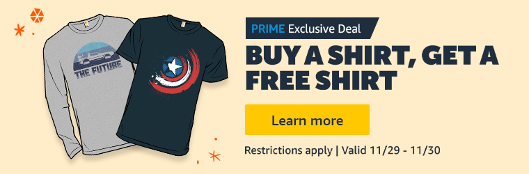 Prime Exclusive Offer: Buy One Shirt, Get One Free (BOGO) from $13 + Free Shipping w/ Prime