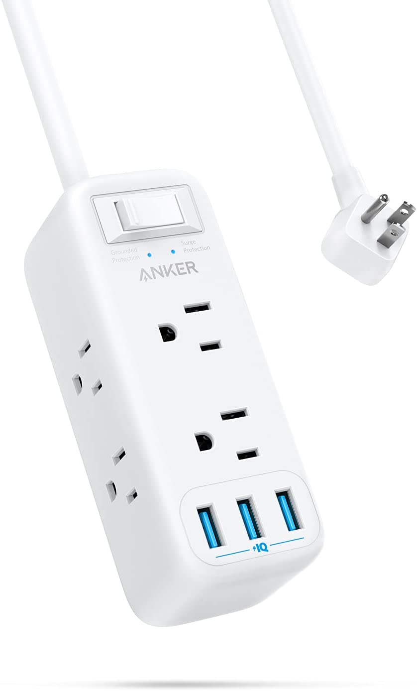 Anker Power Strip with 6 Outlets and 3 USB Ports $16.99 + Free Shipping w/ Prime or orders $25+