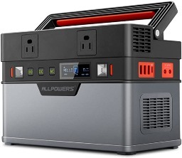ALLPOWERS Portable Power Station 500W (Peak 1000W) MPPT 606Wh 164000mAh Solar Generator with 110V AC Outlets USB-A USB-C DC Car Outlets for $359.99 + Free Shipping
