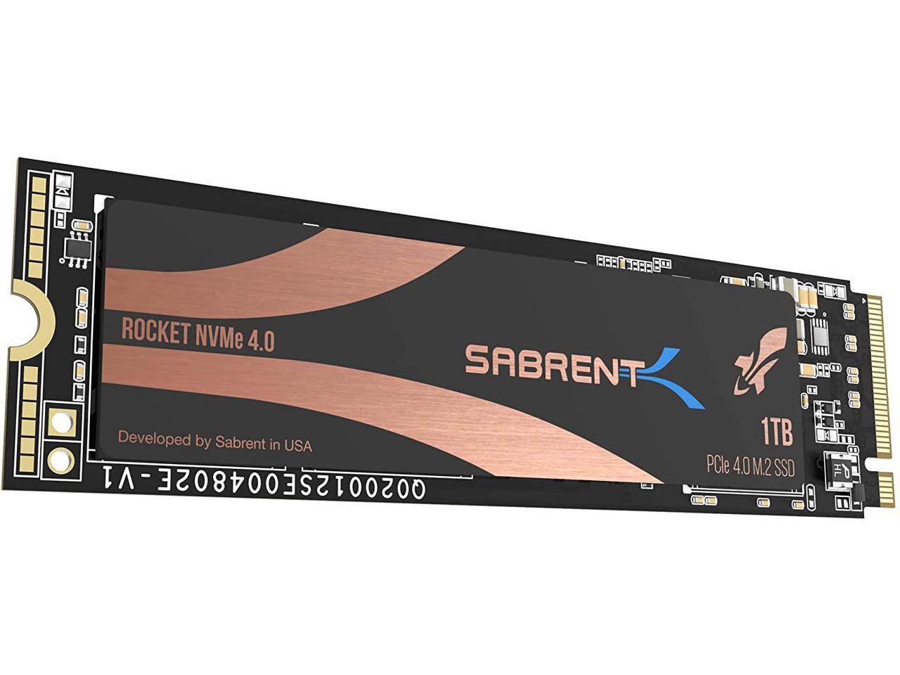 Sabrent 1TB Rocket NVMe 4.0 Gen4 PCIe M.2 Internal SSD $110.49 + Free Shipping
