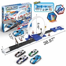 Children's Toy Car Race and Track Builder Set for Age 3+ (18 Pieces Set) $12.99 + Free Shipping