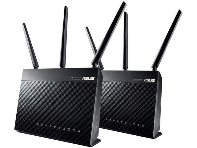 ASUS (RT-AC1900P 2 Pack) Dual-Band WiFi Router with ASUS Router App and AiProtection for $129.99 with FREE shipping