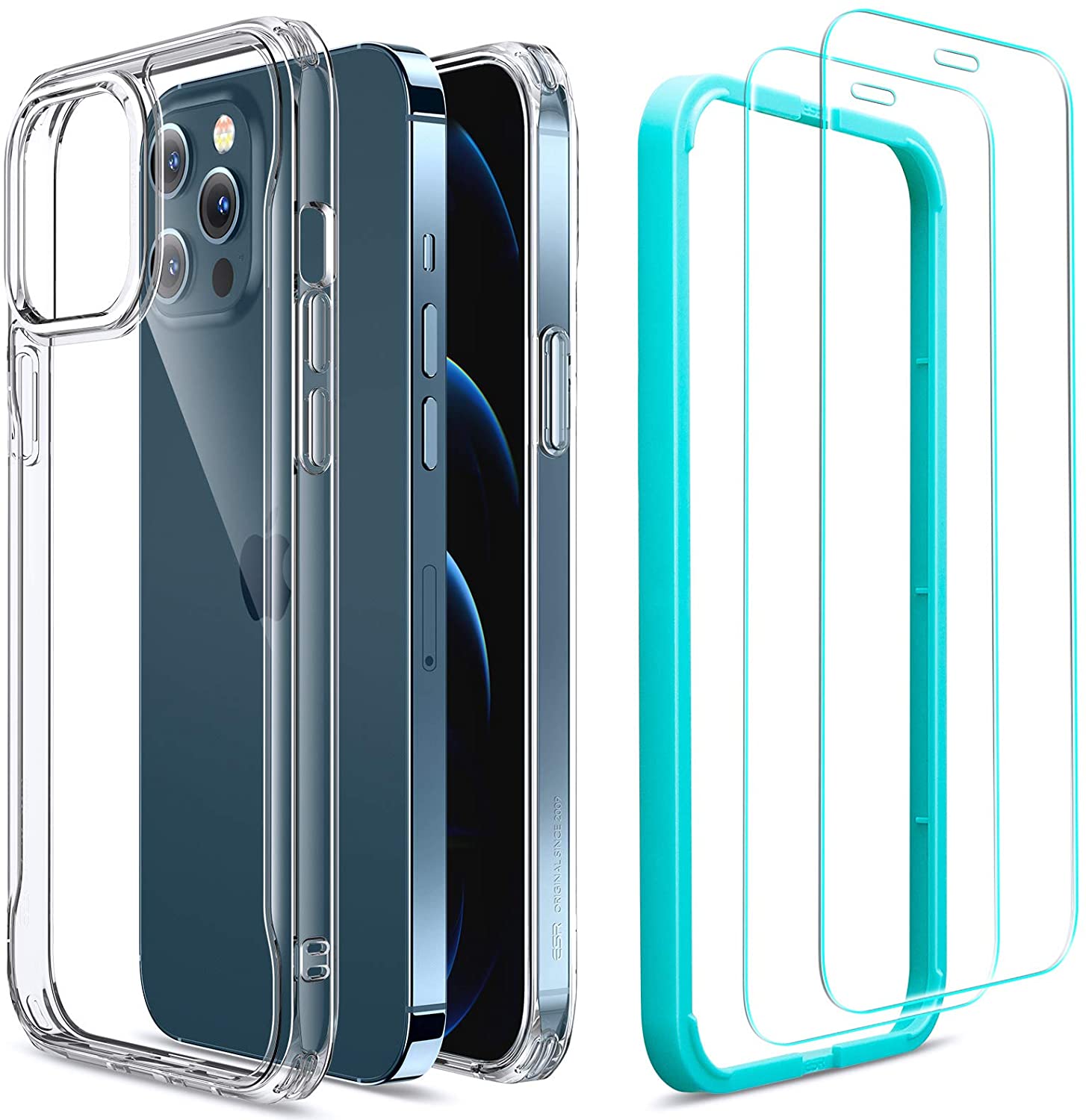 ESR Clear Cases with Screen Protector and More for iPhone 12/Mini/Pro/Pro Max & 13/Pro Max on Sale from $4.49 + Free Shipping w/ Prime or orders $25+