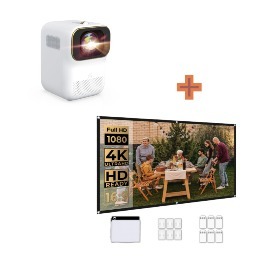 Wewatch Wi-Fi Native 1080p Mini Portable Projector (V30SE) w/120-inch Portable Projector Screen for $65 + Free Shipping