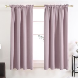 2-PK Deconovo Rod Pocket Solid Blackout Curtains -$7.70~$13.65 + Free Shipping w/ Prime or orders $25+