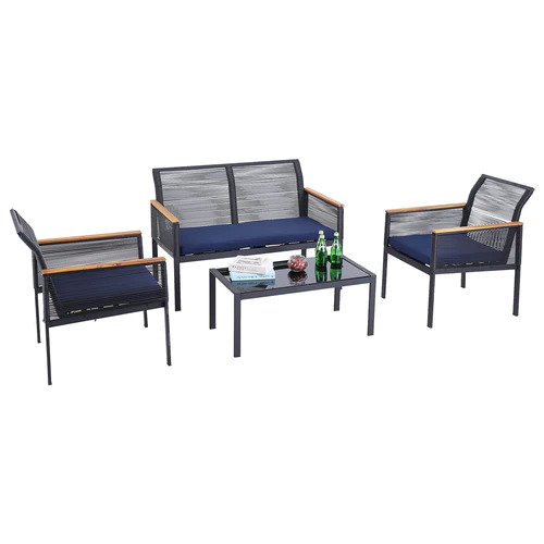 Sophia & William Patio 4 Pieces Conversation Sets for $184.99 + Free Shipping