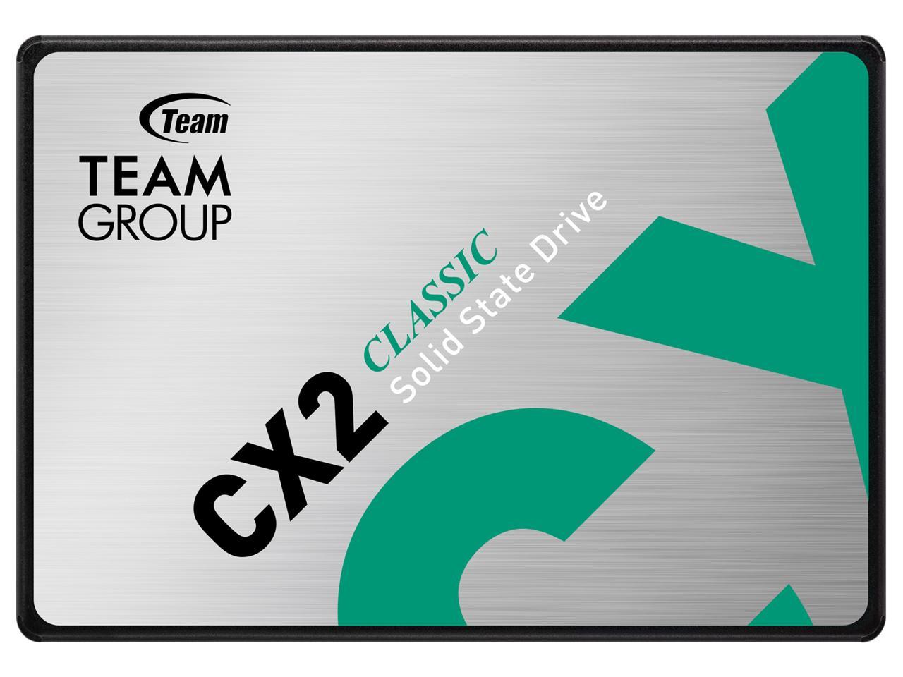 2TB Team Group CX2 2.5" SATA III 3D TLC Internal Solid State Drive T253X6002T0C101 for $104.79 + Free Shipping