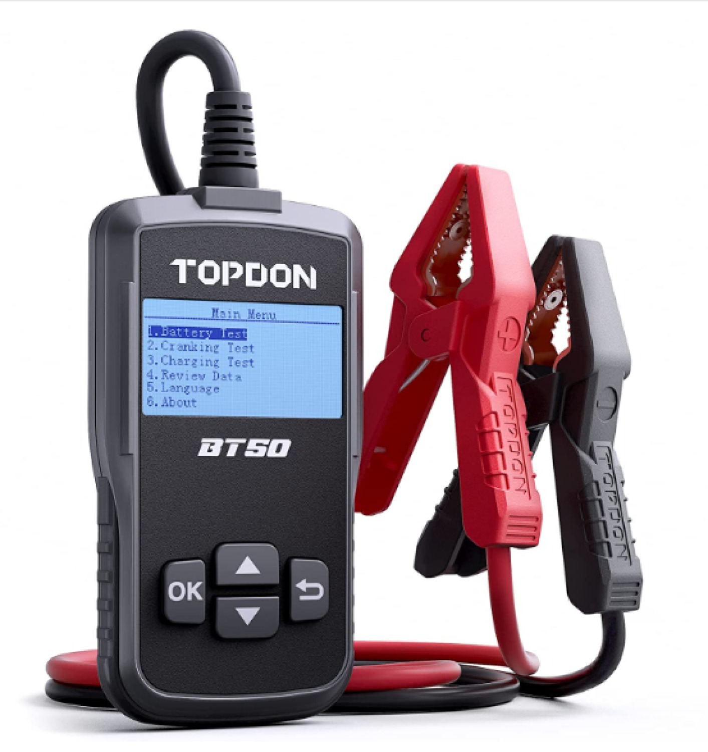 TOPDON BT50 12V Car Battery Tester (1002000 CCA) for 24.74 + Free