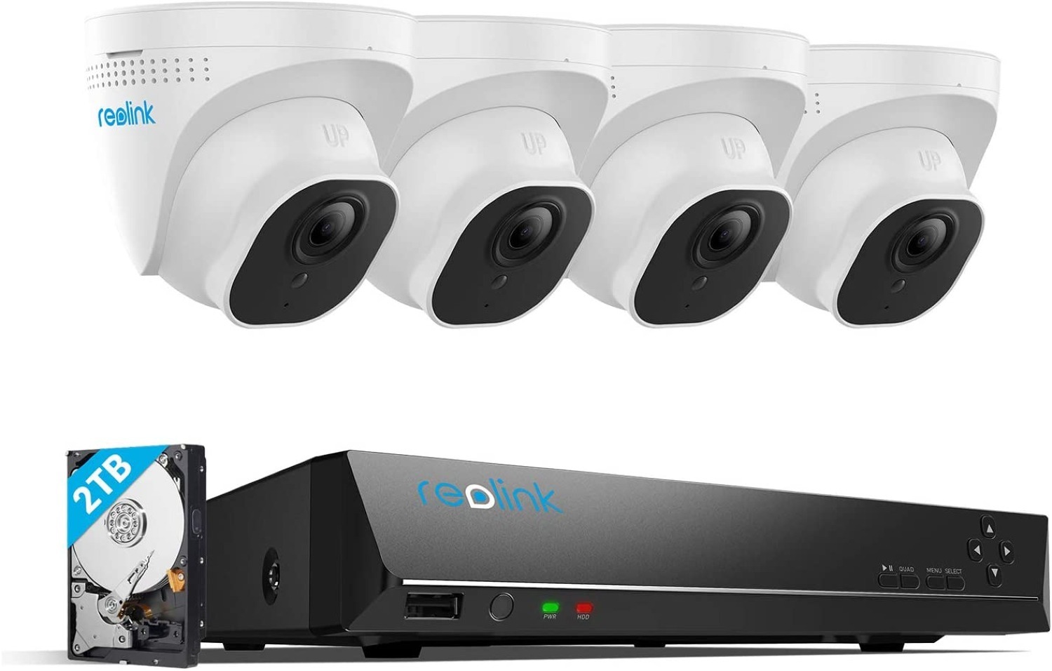 4-Camera 8MP 4K H.265 PoE Security System w/ 3X Optical Zoom & 2TB HDD $458 + Free Shipping