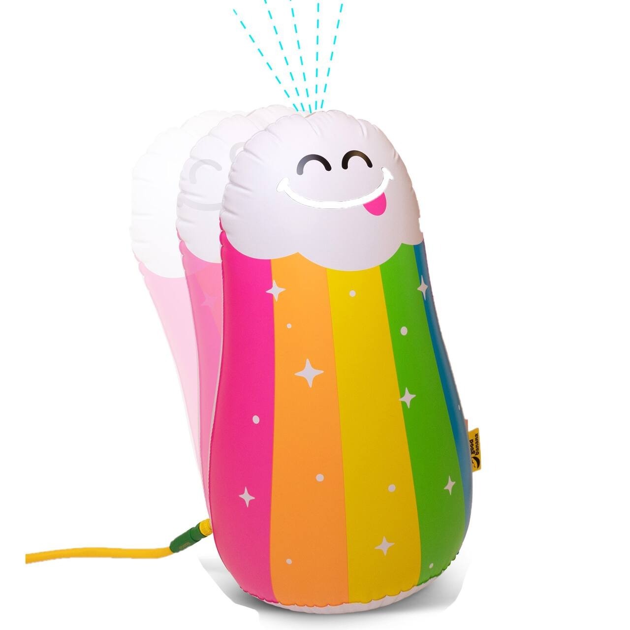 Good Banana Wiggle Wobble Splashy Sprinkler: Dinosaur or Rainbow $6  + Free Shipping