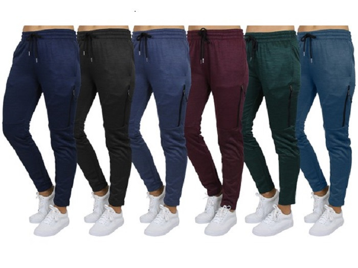 Men's and Women's 3-Pack Fleece-Lined Tech Joggers $20 + Free Shipping w/ Prime