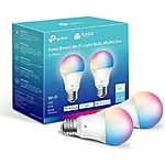 2-Pack TP-Link Kasa Smart A19 800 Lumens Dimmable Smart Light Bulbs $16.99 | TP-Link HS210 3-Way Smart WiFi Light Switch Kit $28.99