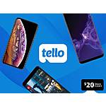 6-Month Tello Plan: Unlimited Talk/Text w/ 2GB Data/Mo + $20 StackSocial Credit $39.20 (Valid for New Tello Users only)