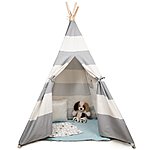 Svan Grey Teepee Tent For Kids (5ft Tall) - $19.36 + Free Shipping