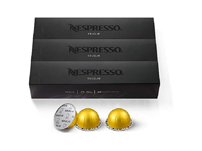 60 Count Nespresso Capsules VertuoLine, Solelio, Mild Roast Coffee Pods $59 & More + Free Shipping w/ Prime