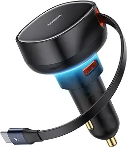 Baseus 60W Retractable USB C Car Charger $13 + Free Shipping w/ Prime or orders $35+