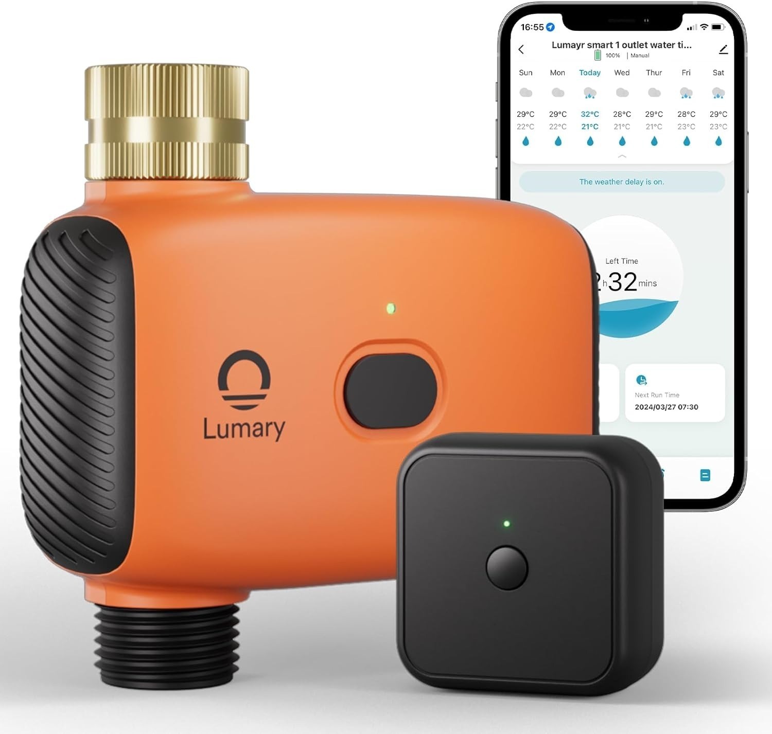 Lumary Smart Sprinkler Timer For Garden Hose W Gateway App Voice Control 