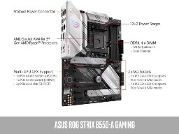 AMD Ryzen 5 5600X Six Core 4.6GHz, ASUS ROG Strix B550-A Gaming