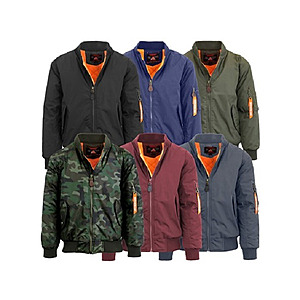 Spire Mens Heavyweight Flight Bomber Jacket from 29 Free