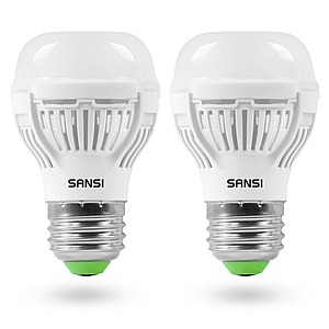 SANSI 2-Pack 900 Lumens 60W Equivalent LED Light Bulbs $  5 + Free Shipping w/ Prime or orders $  35+