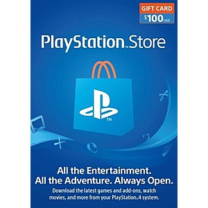 $100 PlayStation Store eGift Card (Email Delivery) $85