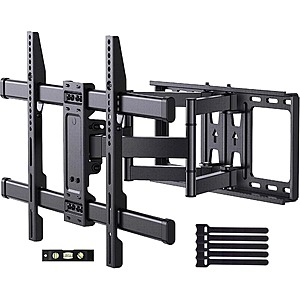 MountFTV Full Motion TV Wall Mount Bracket Fits for 37-90 inch 4K Flat Curved TVs (Holds up to 132 lbs) $21.59 + Free Shipping