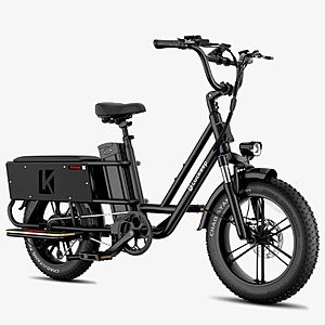 LUCKEEP X5 Lite 20" 750W (1400W Peak) Cargo Electric Bike w/ Child Rear Seat & Foot Rest  $749 + Free Shipping