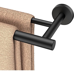 Prime Members: Forious Double Towel Bar 24" Matte Black $15.83 & More + Free Shipping
