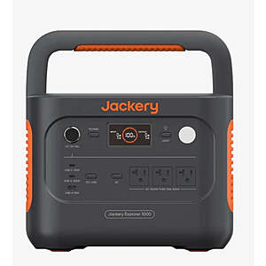 Jackery Explorer 1000 v2 1000W Portable LiFePO4 Power Station 9 + Free Shipping