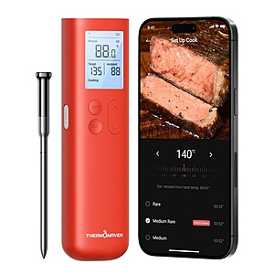 ThermoMaven Smart Bluetooth Wireless Meat Thermometer (±0.5°F Accuracy) $30 + Free Shipping