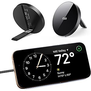 ESR Magsafe Charger w/ Kickstand (for iPhone 16/15/14/13/12, AirPods 4/3/Pro/Pro 2, Galaxy S25) $8 + Free Shipping w/ Prime or orders $35+